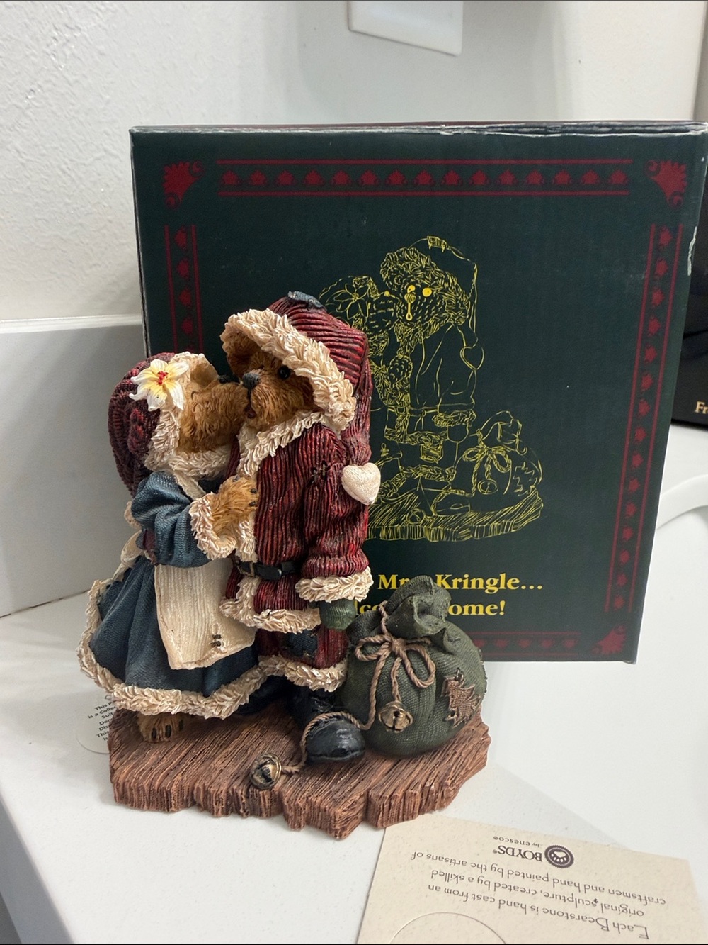 Boyd's Bears Mr. & Mrs. Kringle… Welcome Home Christmas Resin